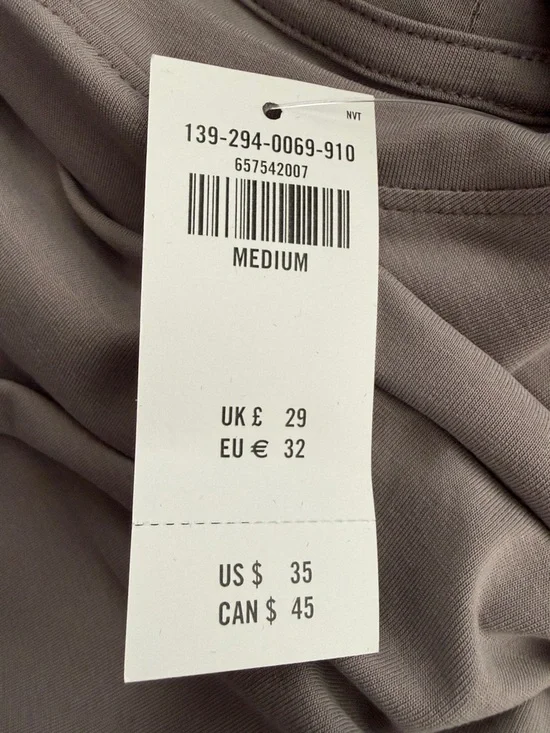 Abercrombie & Fitch soft Drape grey taupe easy tee - Picture 4 of 4